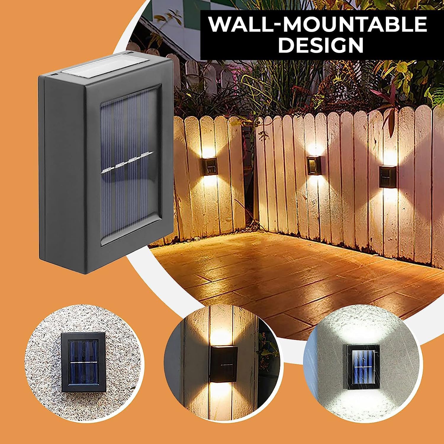 Solar Wall Light : Unique Up And Down Lights